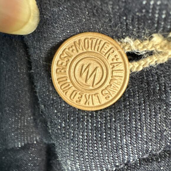 Mother The Looker Jeans Women Sz 27 Too Good To Be True Dark Blue Denim Mid Rise - Picture 12 of 16